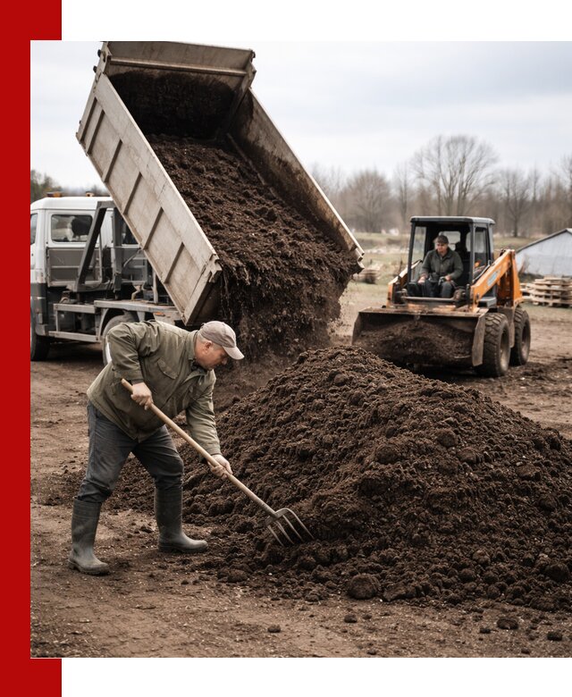 Доставка и продажа перегноя в Нальчике быстро и дешево