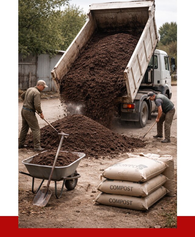 Купить компост в Нальчике от 4352 р. за куб с доставкой | ПРОНЕРУДНль