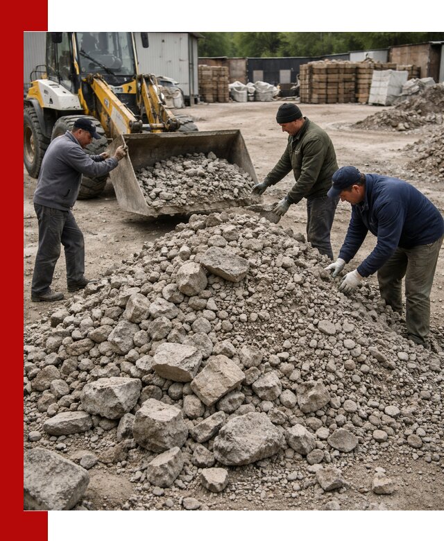 Демонтаж и вывоз бой бетона в Нальчике