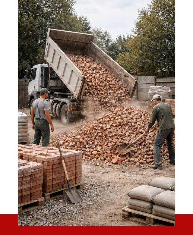 Бой кирпича в Нальчике с доставкой от 4352 руб/куб | ПРОНЕРУДНль