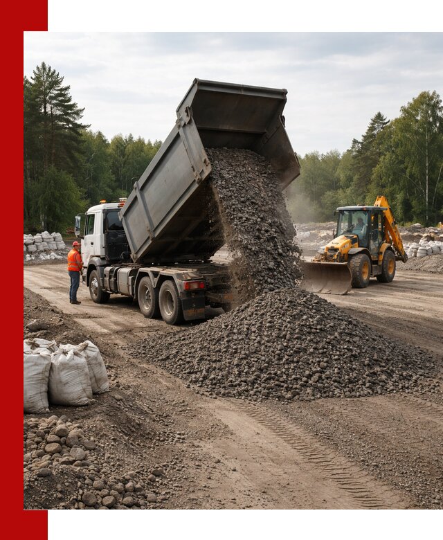 Доставка дробленого асфальта в Нальчике для дорожных работ