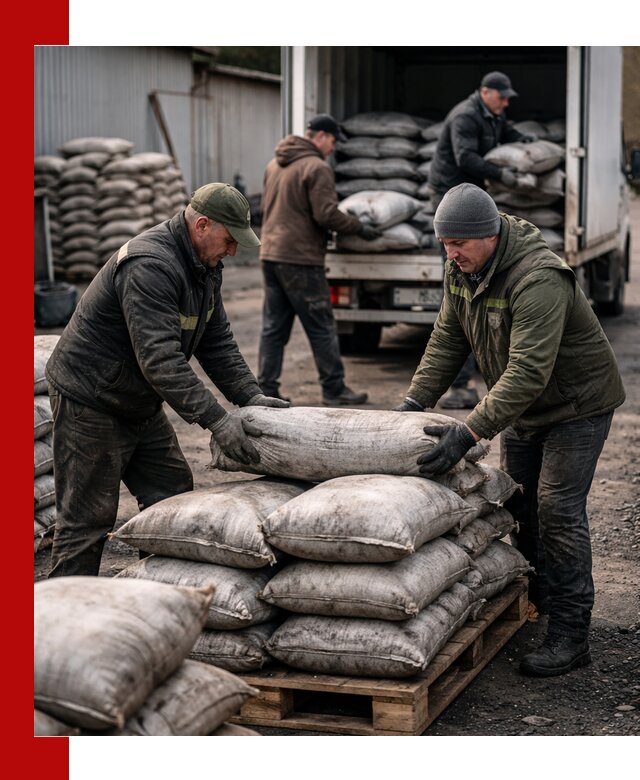 Доставка угля в мешках по выгодным ценам в Нальчике