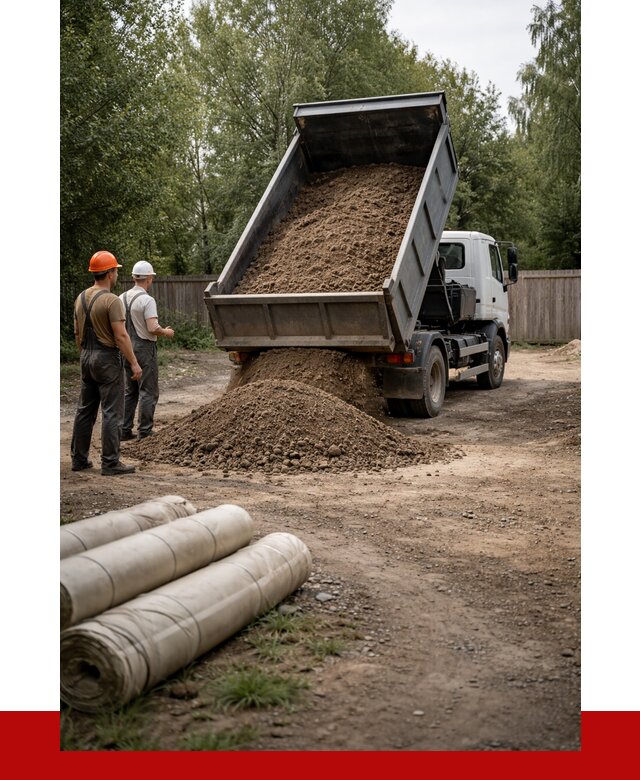 Доставка сыпучих материалов самосвалом в [cvi] от 4352 р. | ПРОНЕРУДНль