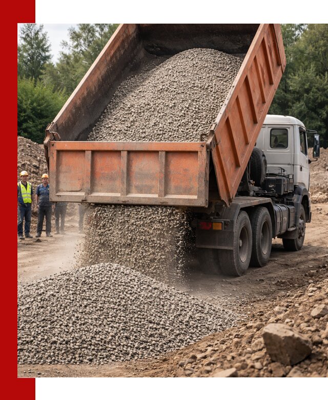 Доставка сыпучих материалов самосвалом в Нальчике быстро и надежно