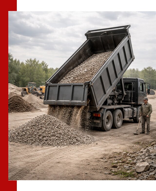 Доставка самосвалом 30 м3 по выгодным ценам в Нальчике