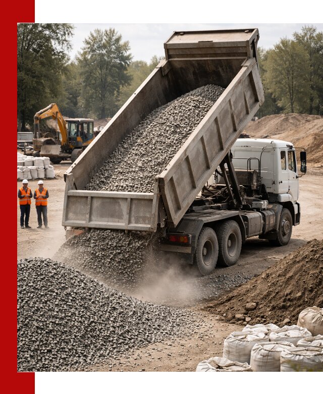 Аренда самосвала в Нальчике для доставки сыпучих и нерудных материалов