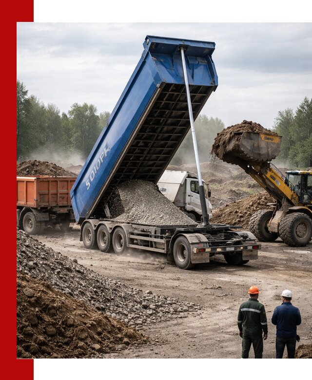 Аренда тонар 40 тонн в Нальчике с доставкой материалов