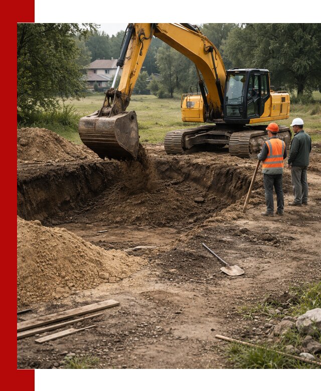 Рытье котлована под фундамент в Нальчике (быстро и недорого)