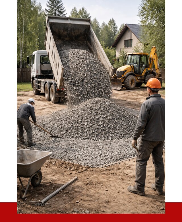 Отсыпка участка щебнем в Нальчике от 6736 р. ПРОНЕРУДНль